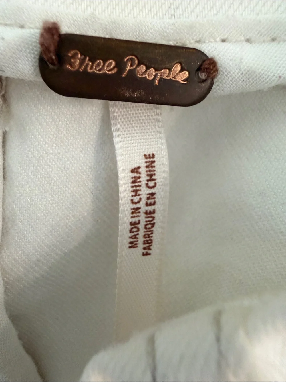 Free people White Mini Skirt - High Waisted Clean Panel Design